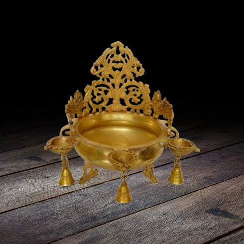 Brass Urli Pot Hand Carved 2.8kg